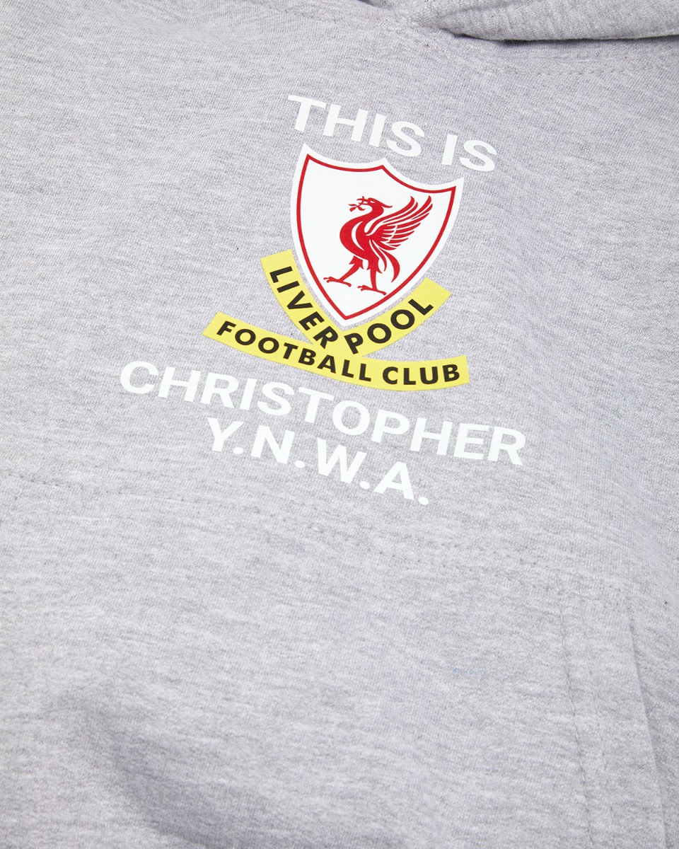 LFC Junior This is Anfield personlig grå hettegenser - Image 3