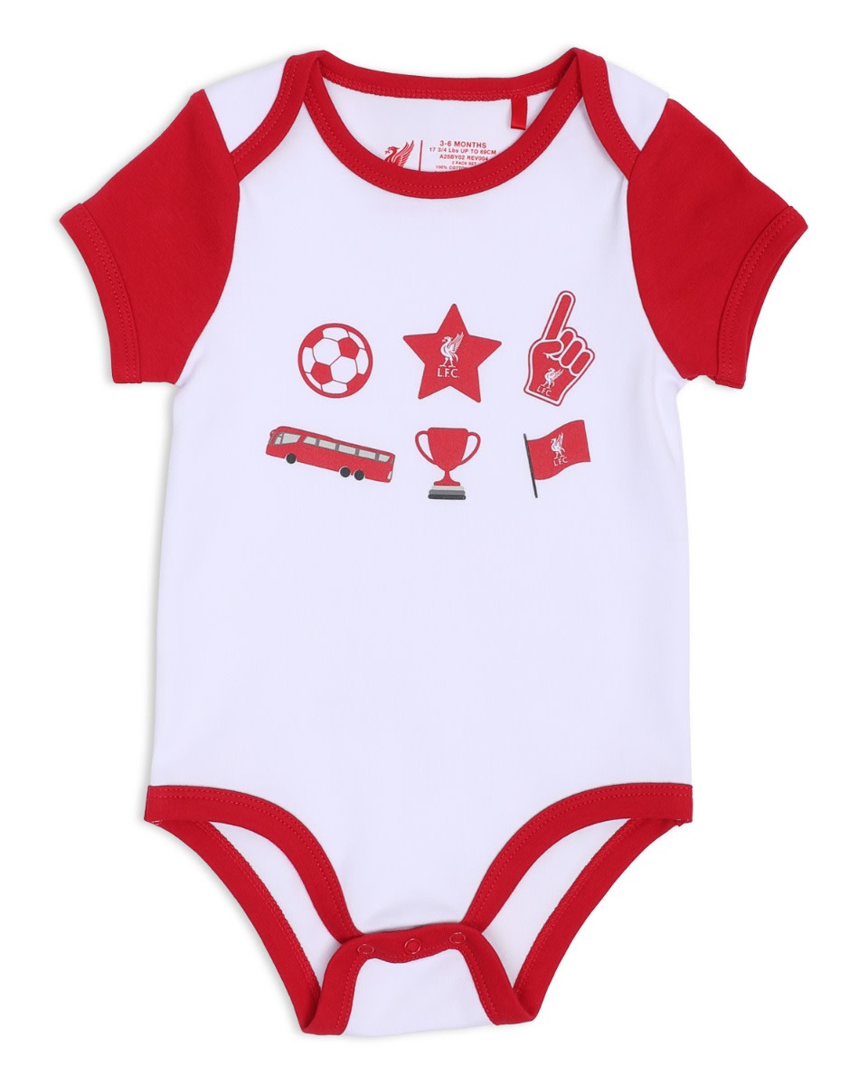 LFC Baby 2Pk Bodysuits Red - Image 2