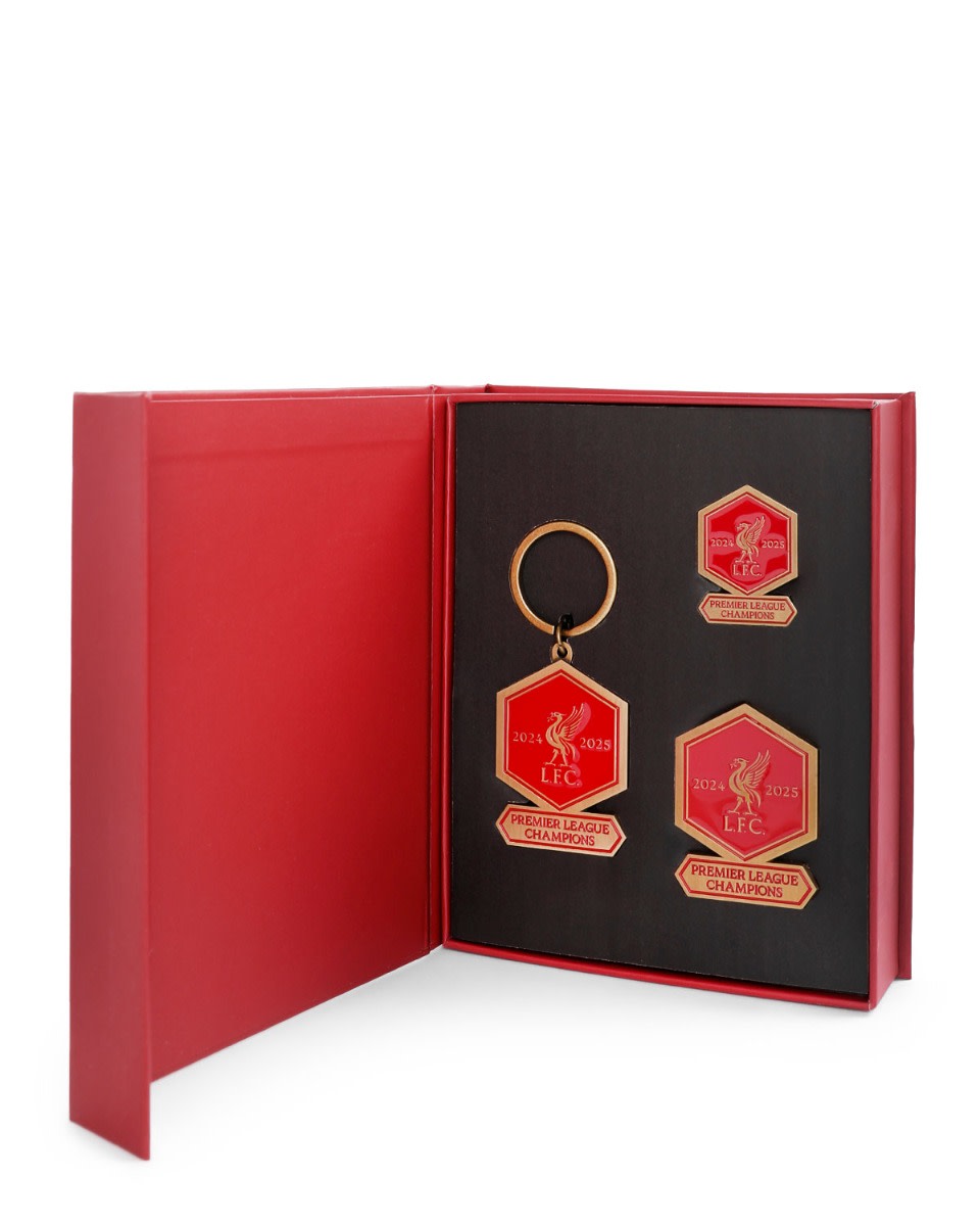 LFC Champions Badge, Keyring & Magnet Set - Image 1