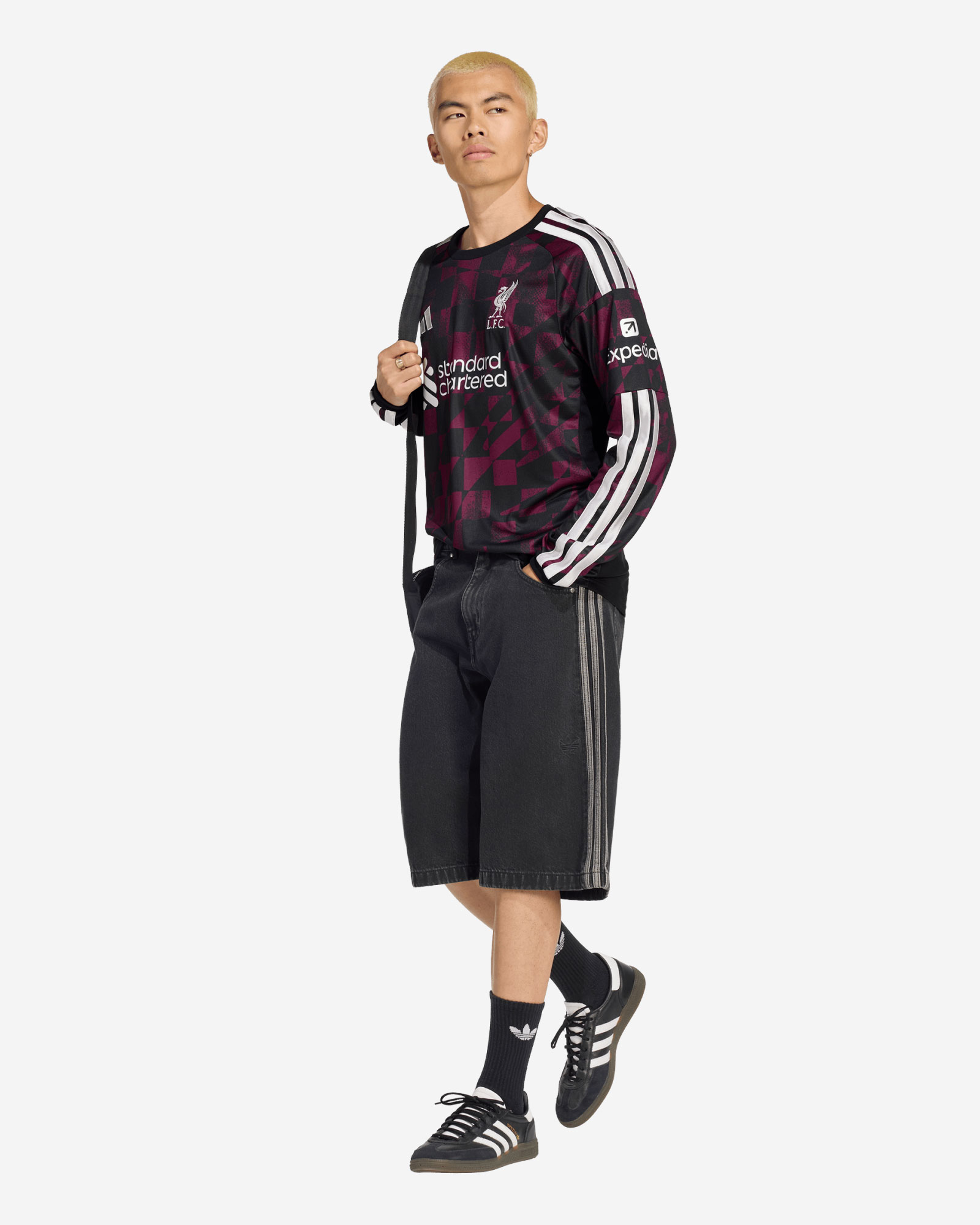 LFC adidas Mens 26/27 Long Sleeve Third Jersey