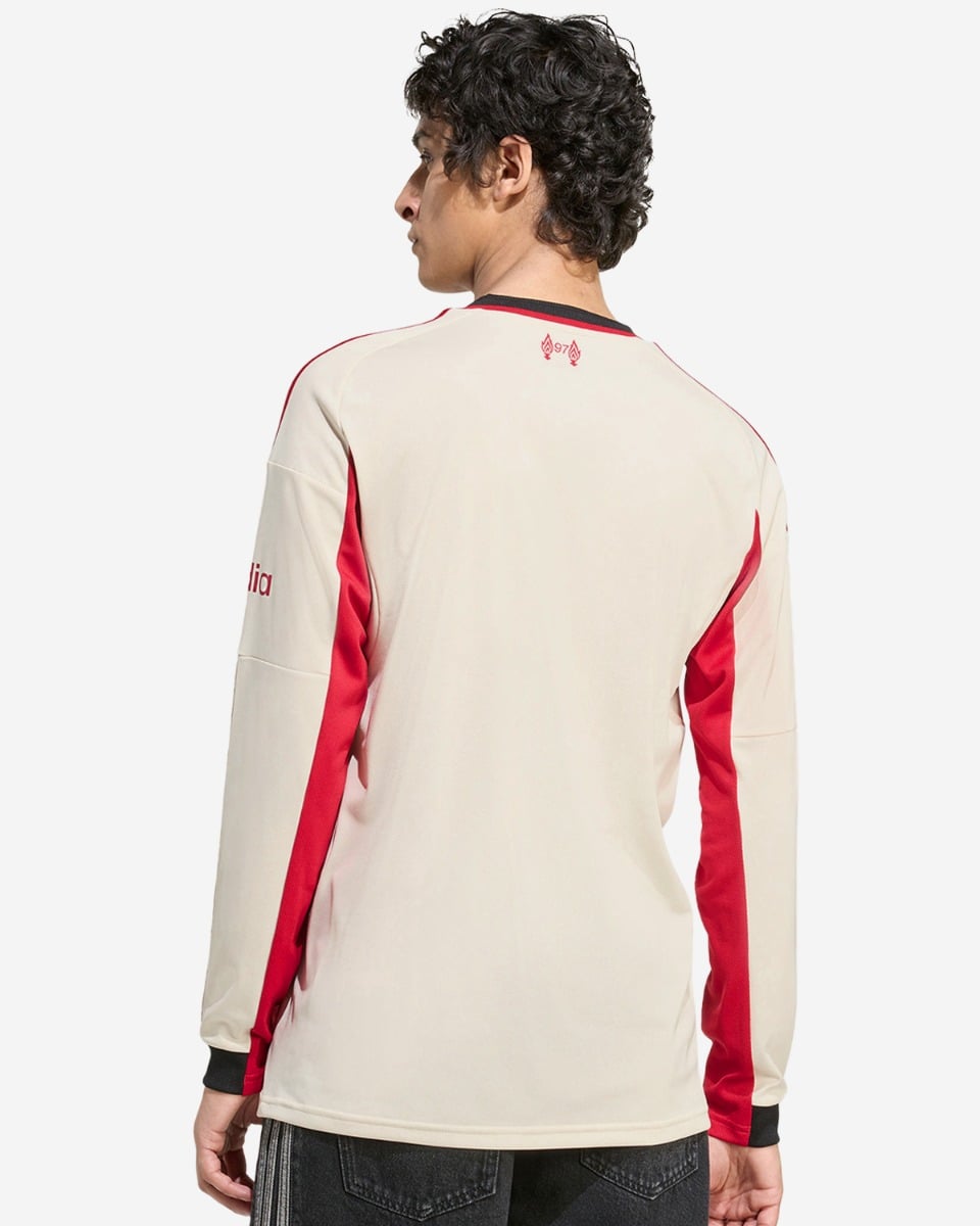 【新品未使用】リバプールFC 25/26 長袖 アウェイ ジャージー 3XL LFC adidas Mens 25/26 Away Long Sleeve Jersey