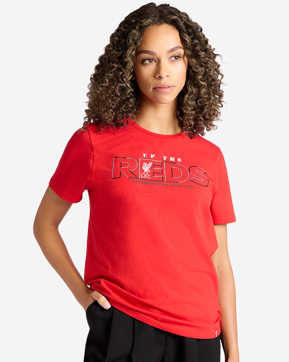 LFC Womens Up The Reds Tee Red - Image 2