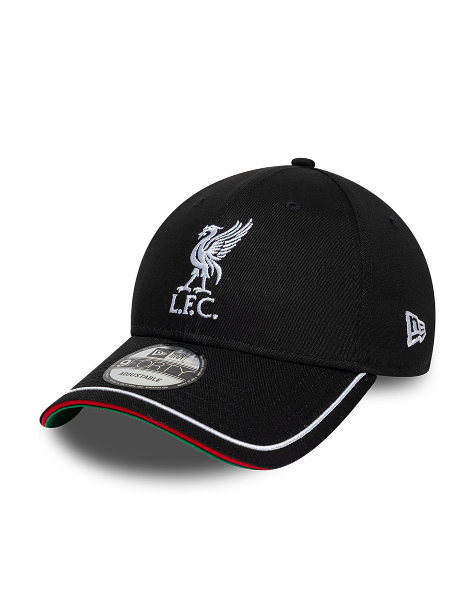 LFC New Era Adults อิตาลี 9FORTY หมวก สีดำ - Image 3