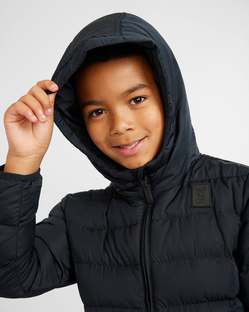 LFC Juniors Puffa Jacket Black - Image 2
