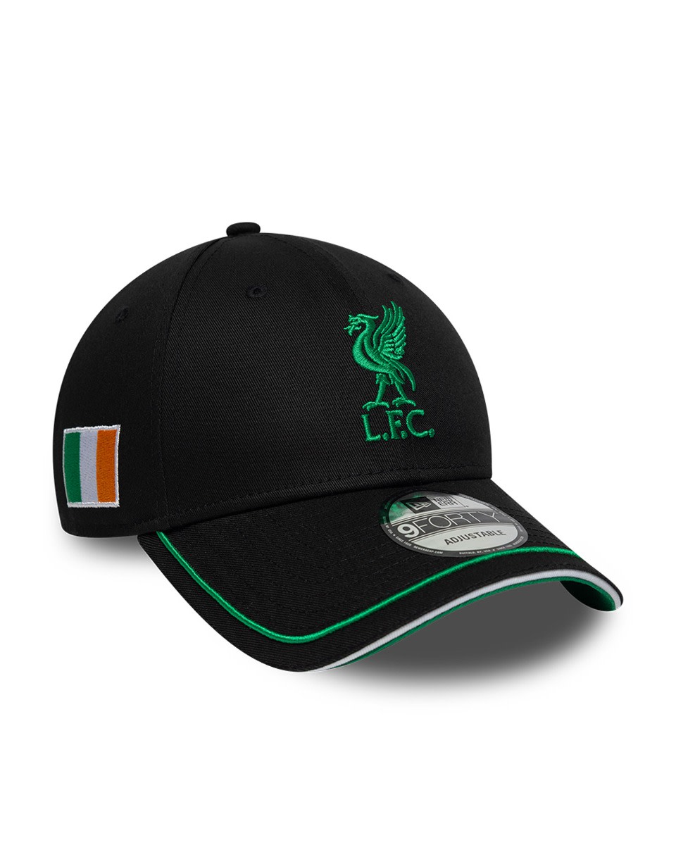 LFC New Era Adults 9FORTY Ireland Cap Black - Image 1
