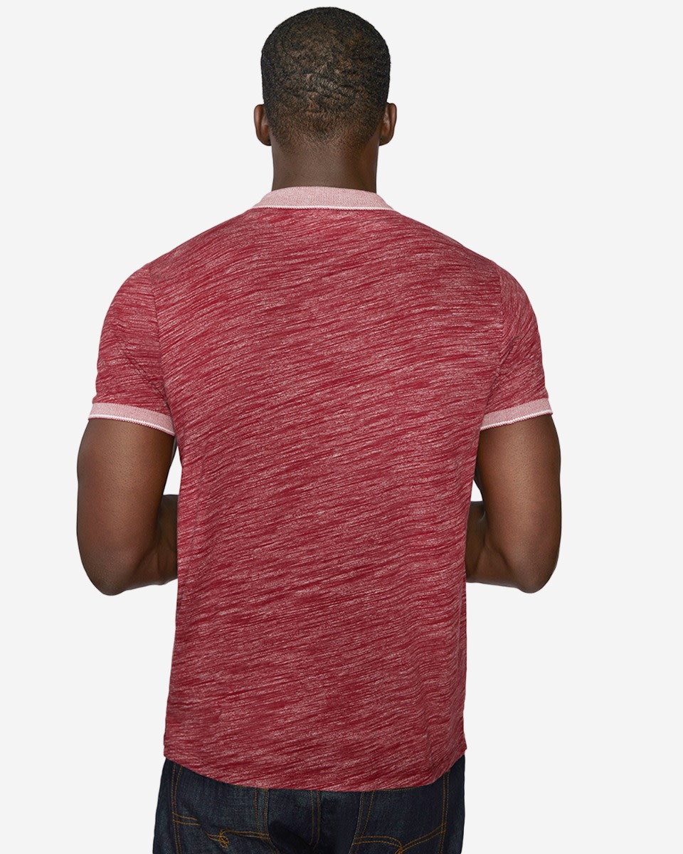 LFC Mens Space Dye Polo Ruby - Image 2