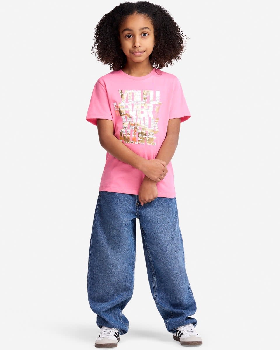 LFC Infants YNWA Foil Tee Pink - Image 3