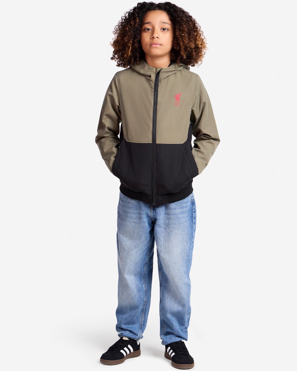 Coupe-vent LFC Juniors Colour Block, kaki - Image 3