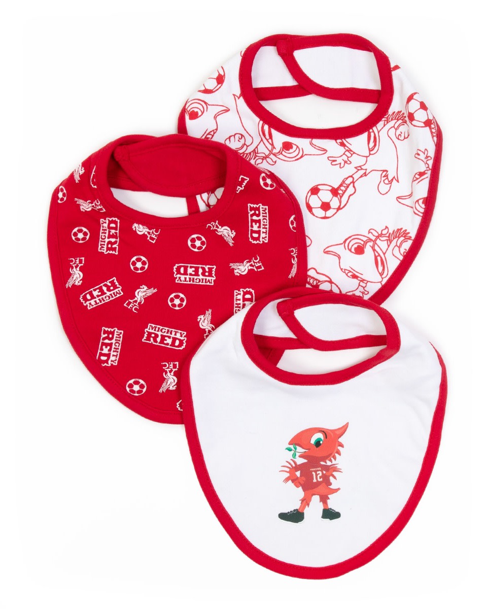 Baberos LFC Mighty Red, paquete de 3 - Image 1