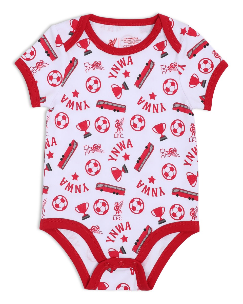 LFC Baby 2Pk Bodysuits Red - Image 3