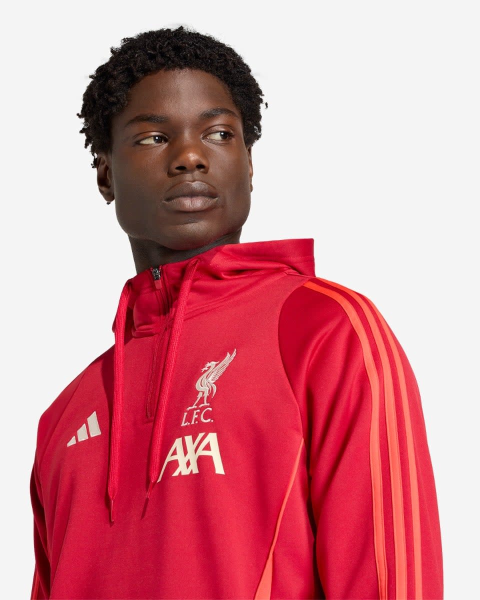 LFC adidas Mens 25/26 Training Hoodie Red - Image 3
