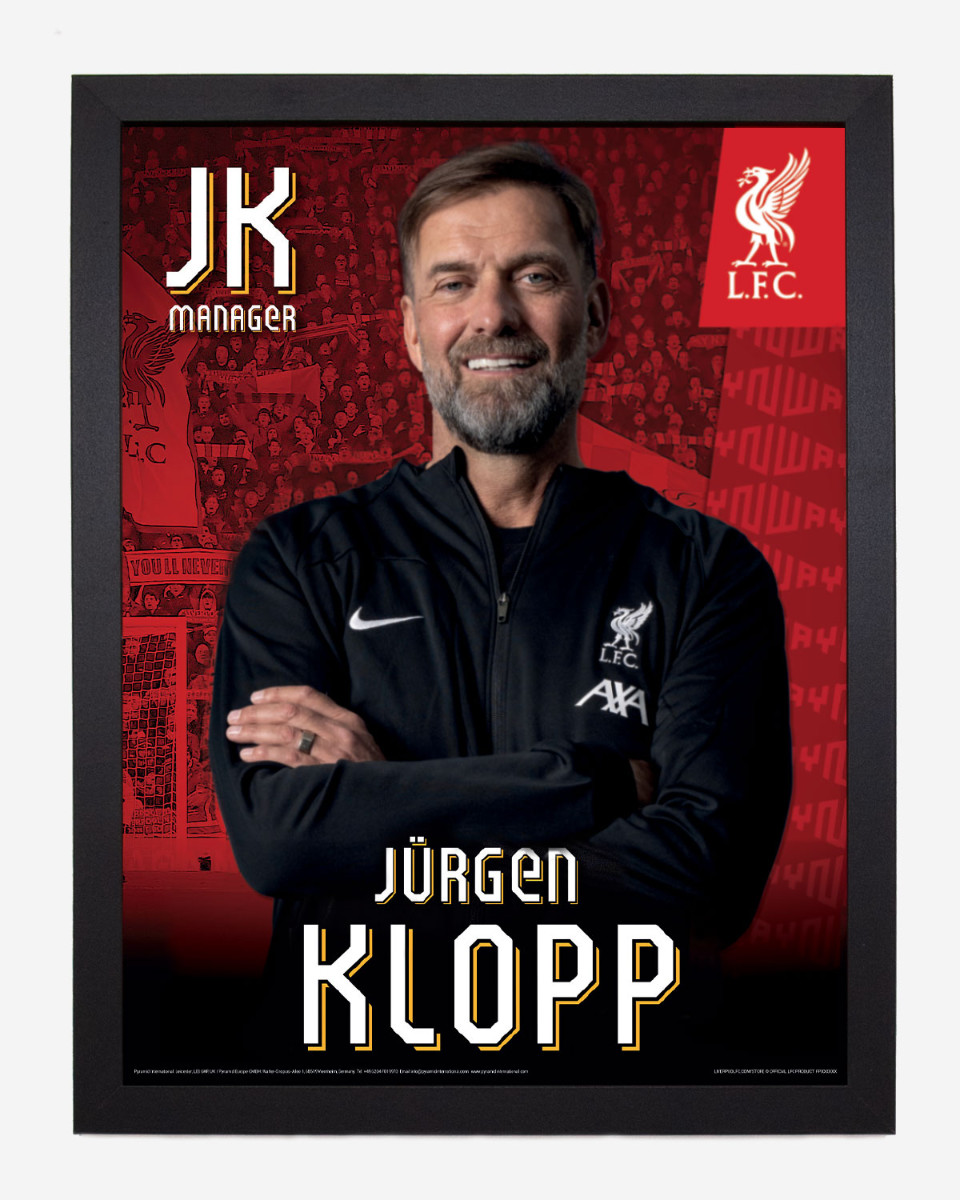 Lámina enmarcada LFC 23/24 Klopp 30 x 40 - Image 1