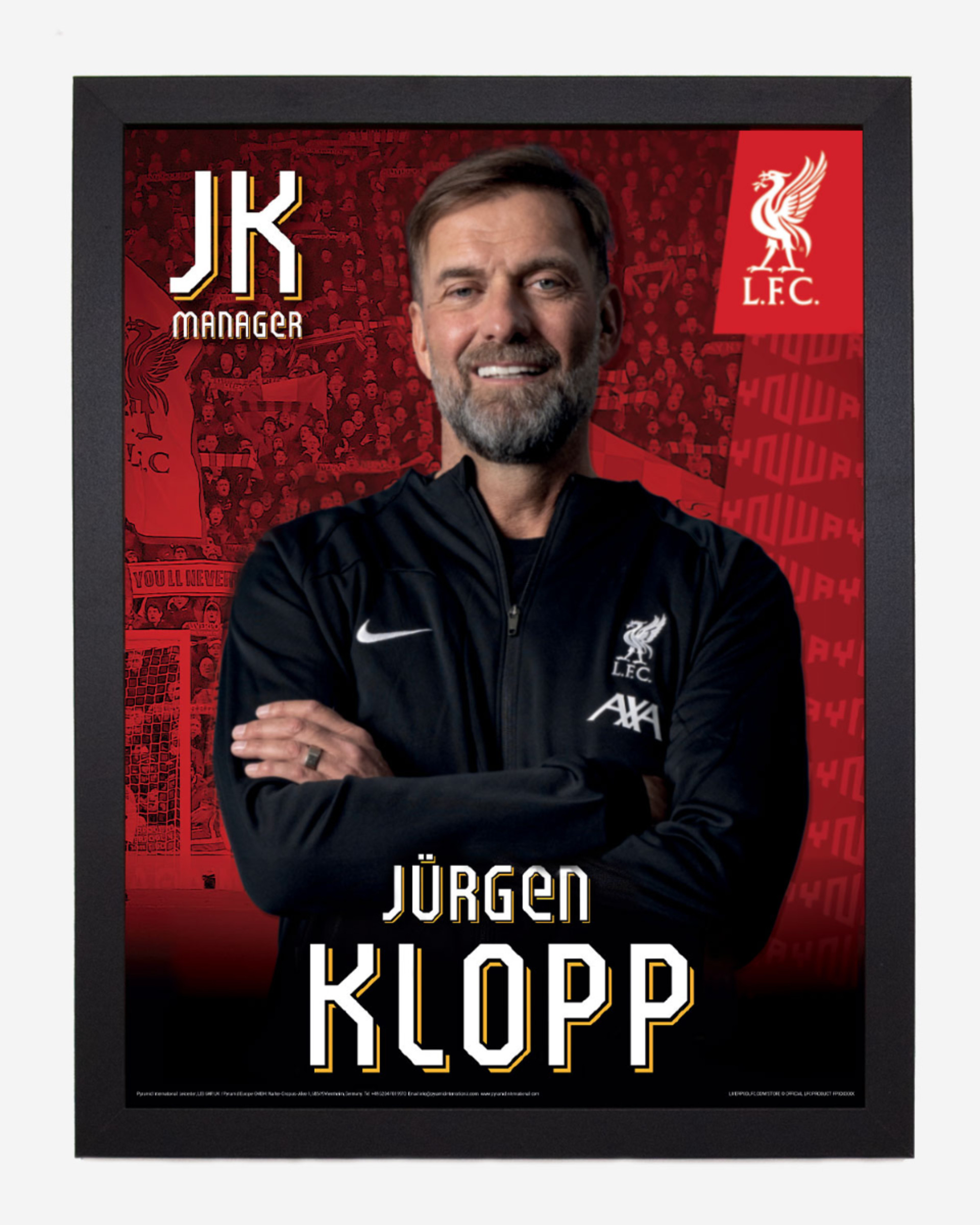 Lámina enmarcada LFC 23/24 Klopp 30 x 40 - Image 1