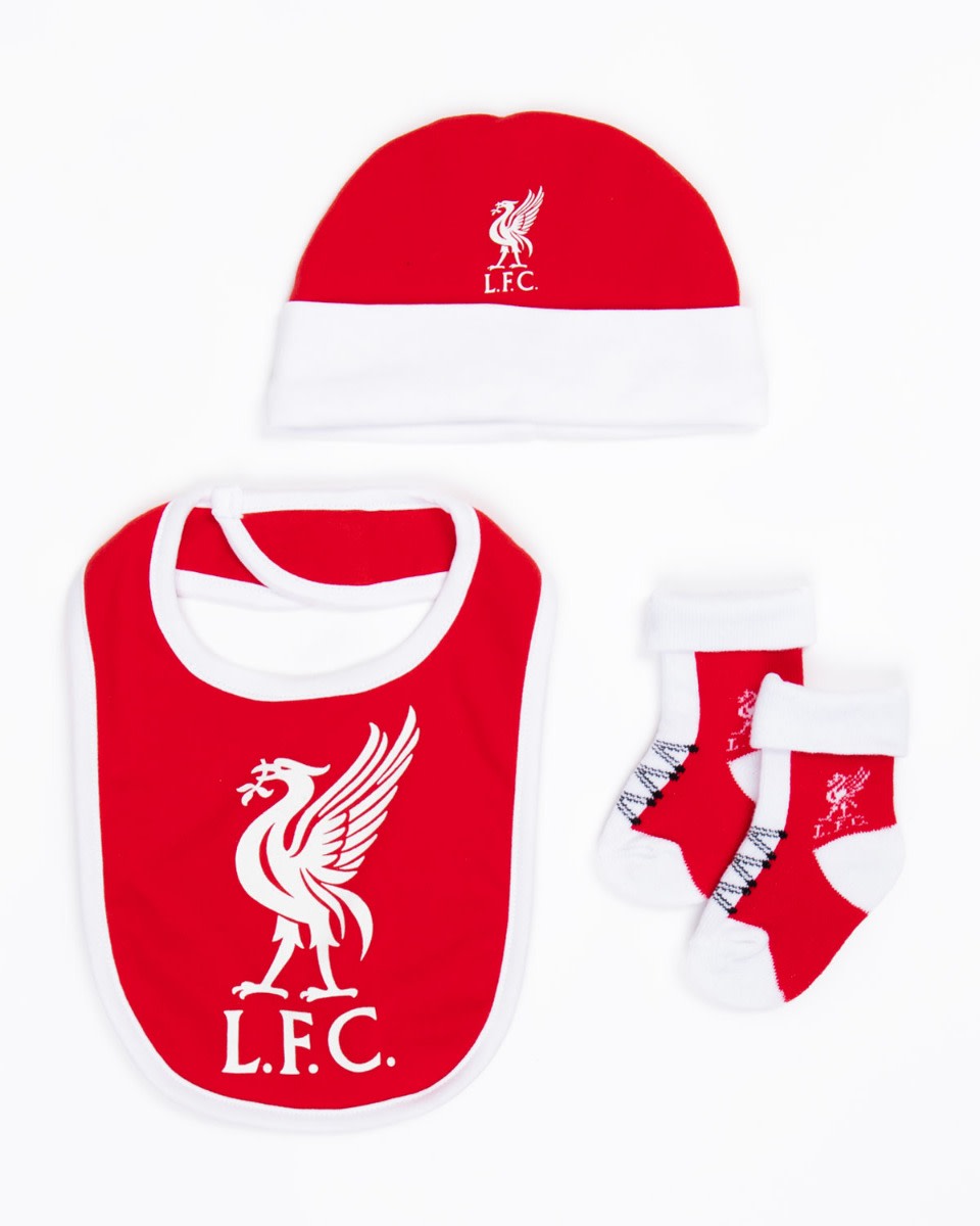 LFC Set mit Hut, Lätzchen und Stiefeletten - Image 1