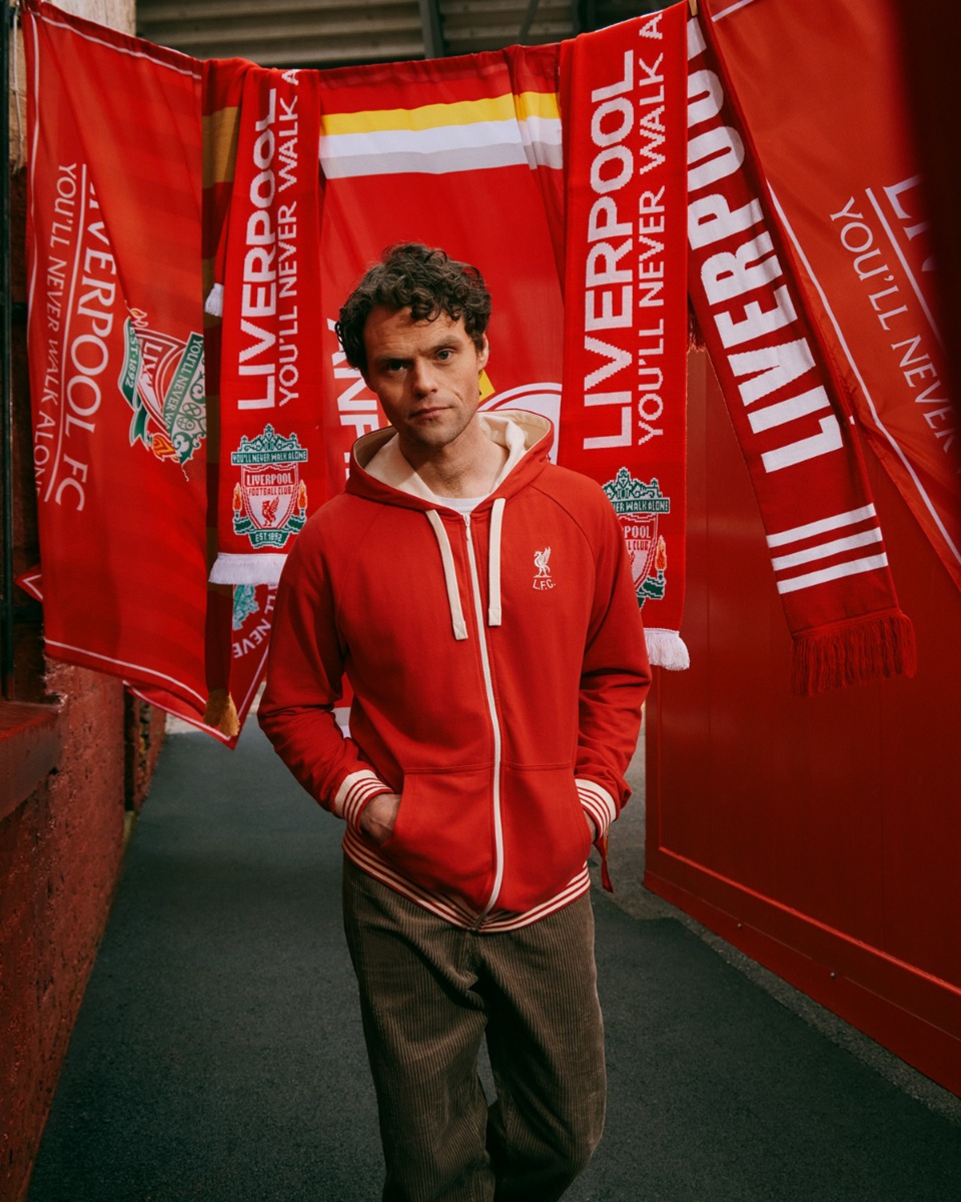 LFC Herre Shankly Zip Through hættetrøje rød - Image 3