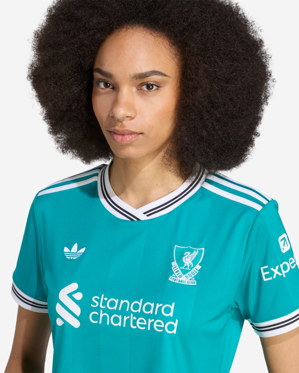 LFC adidas Womens 25/26 Third Short Sleeve Crop Jersey - Image 4