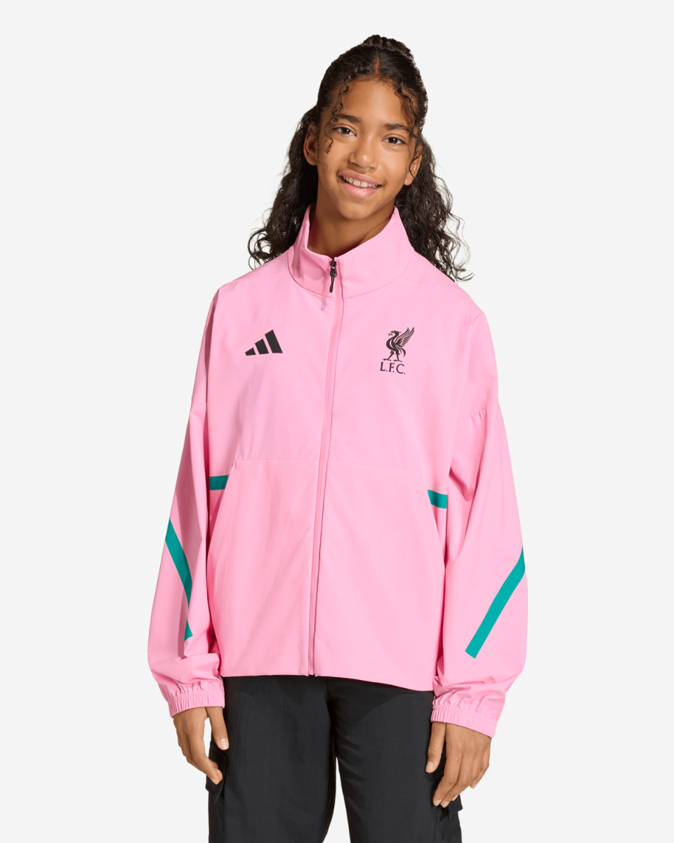 LFC adidas Juniors 25/25 Z.N.E Anthem Jacket Pink - Image 1