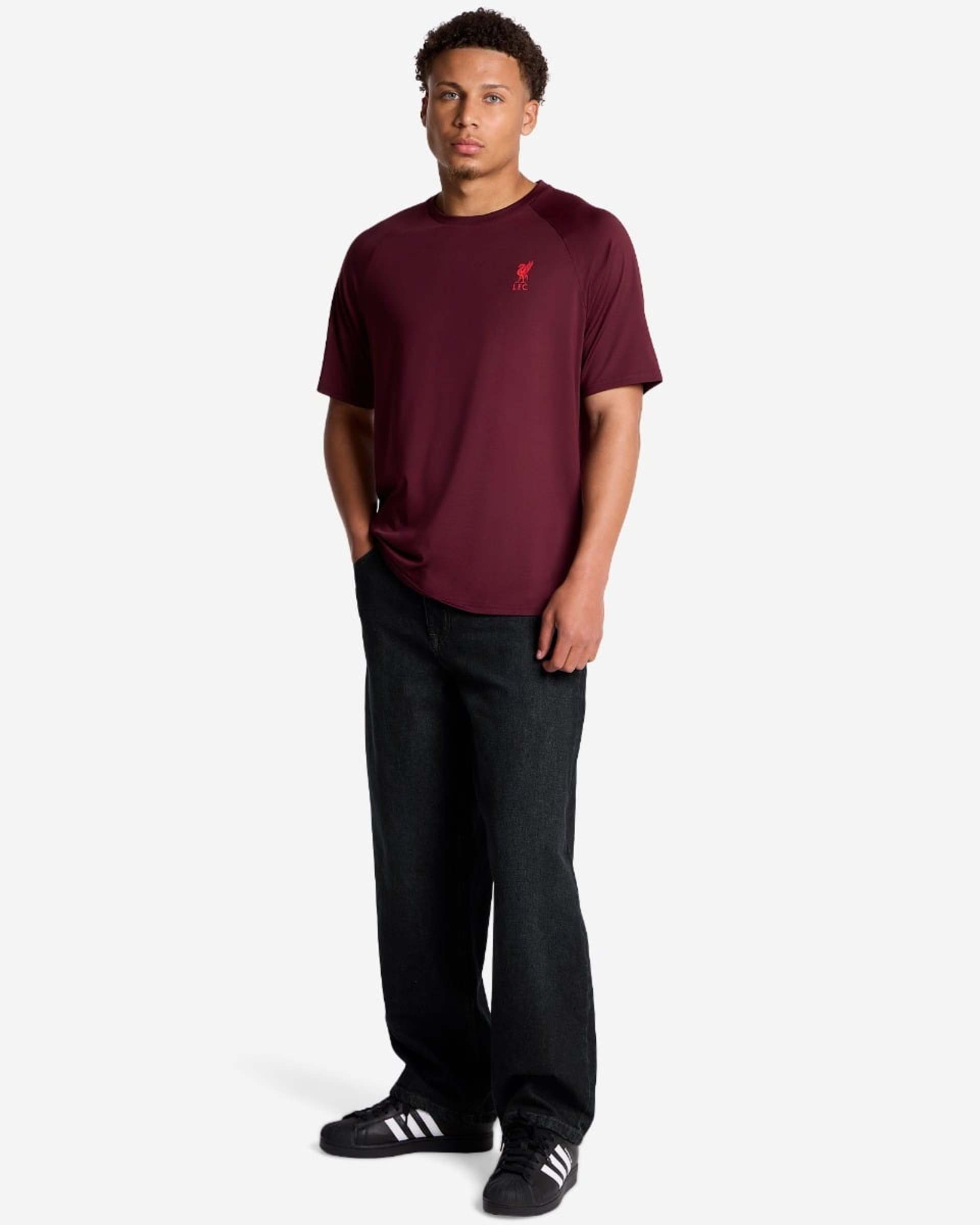Camiseta raglán LFC para hombre, color rojo oscuro - Image 2
