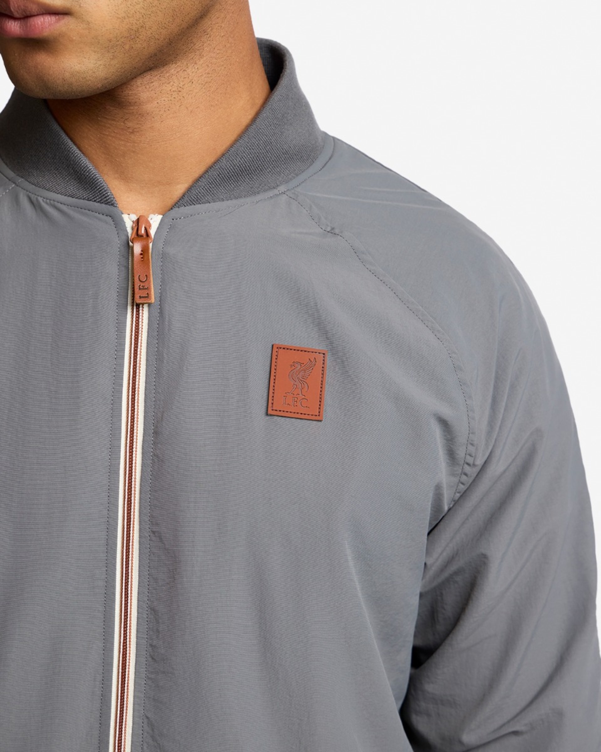 LFC Herrenjacke mit Reißverschluss Grau - Image 2