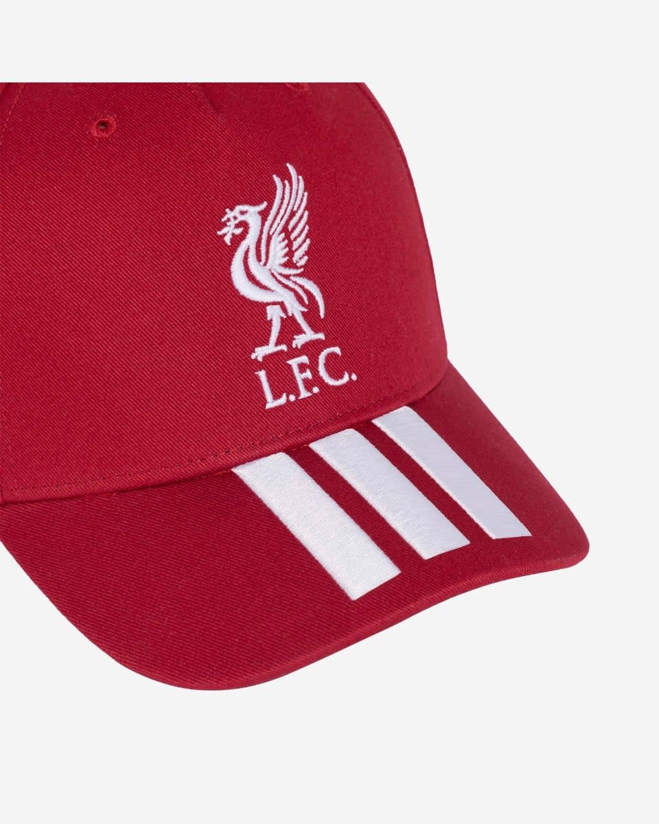 LFC 阿迪达斯青年帽 Active 栗色和白色 - Image 3