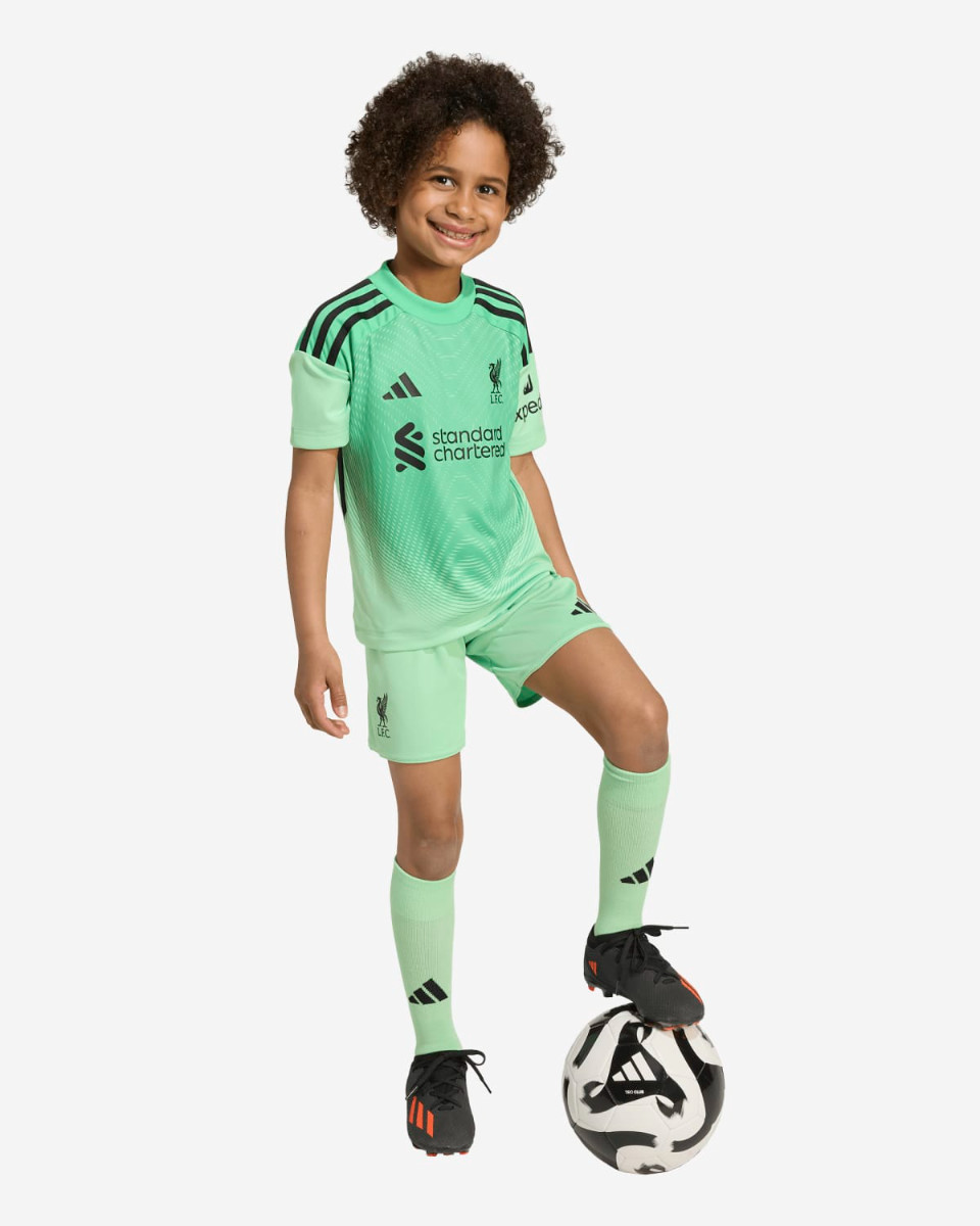 LFC adidas Little Kids 25/26 Home Goalkeeper Mini Kit - Image 3