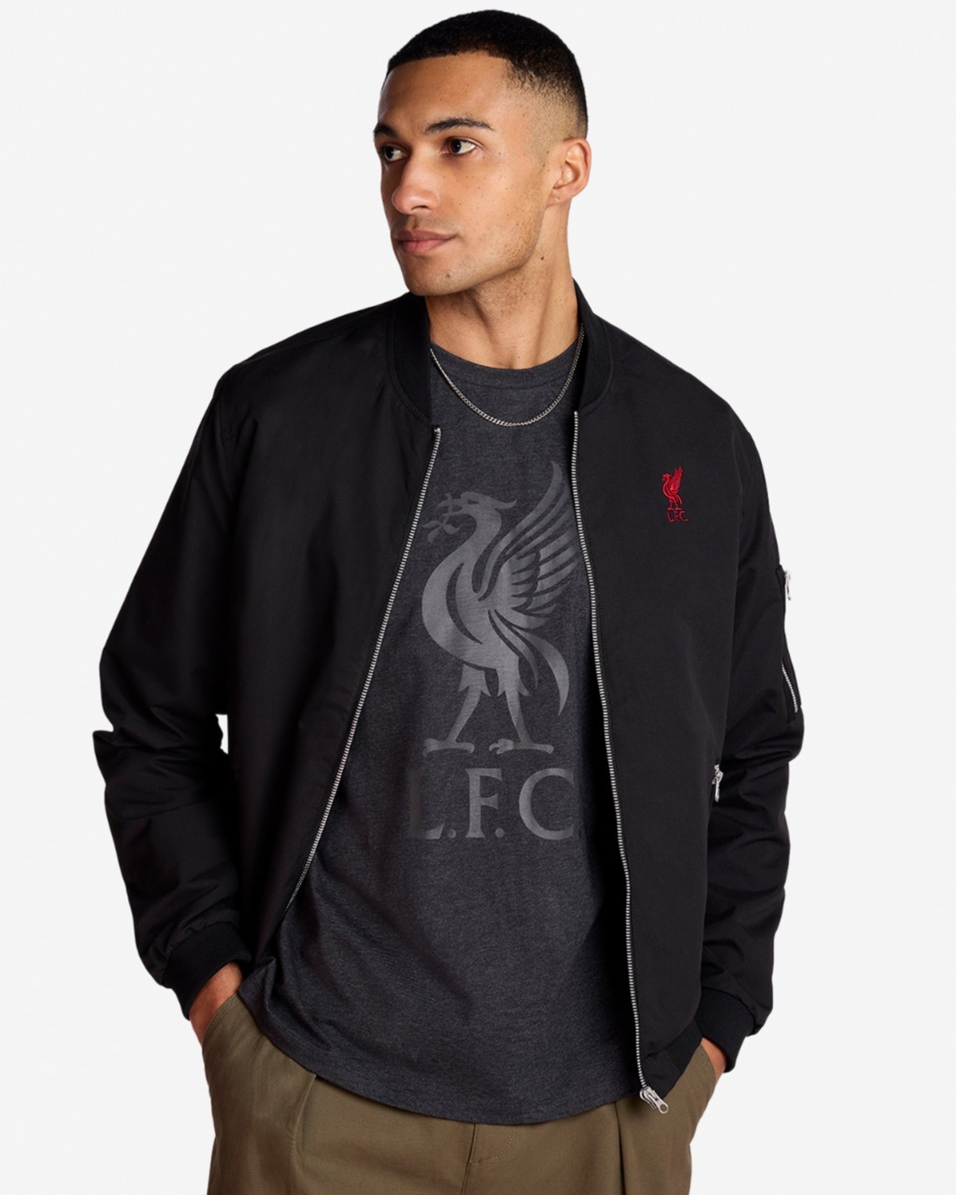 Camiseta Liverbird de LFC para hombre, color gris - Image 3