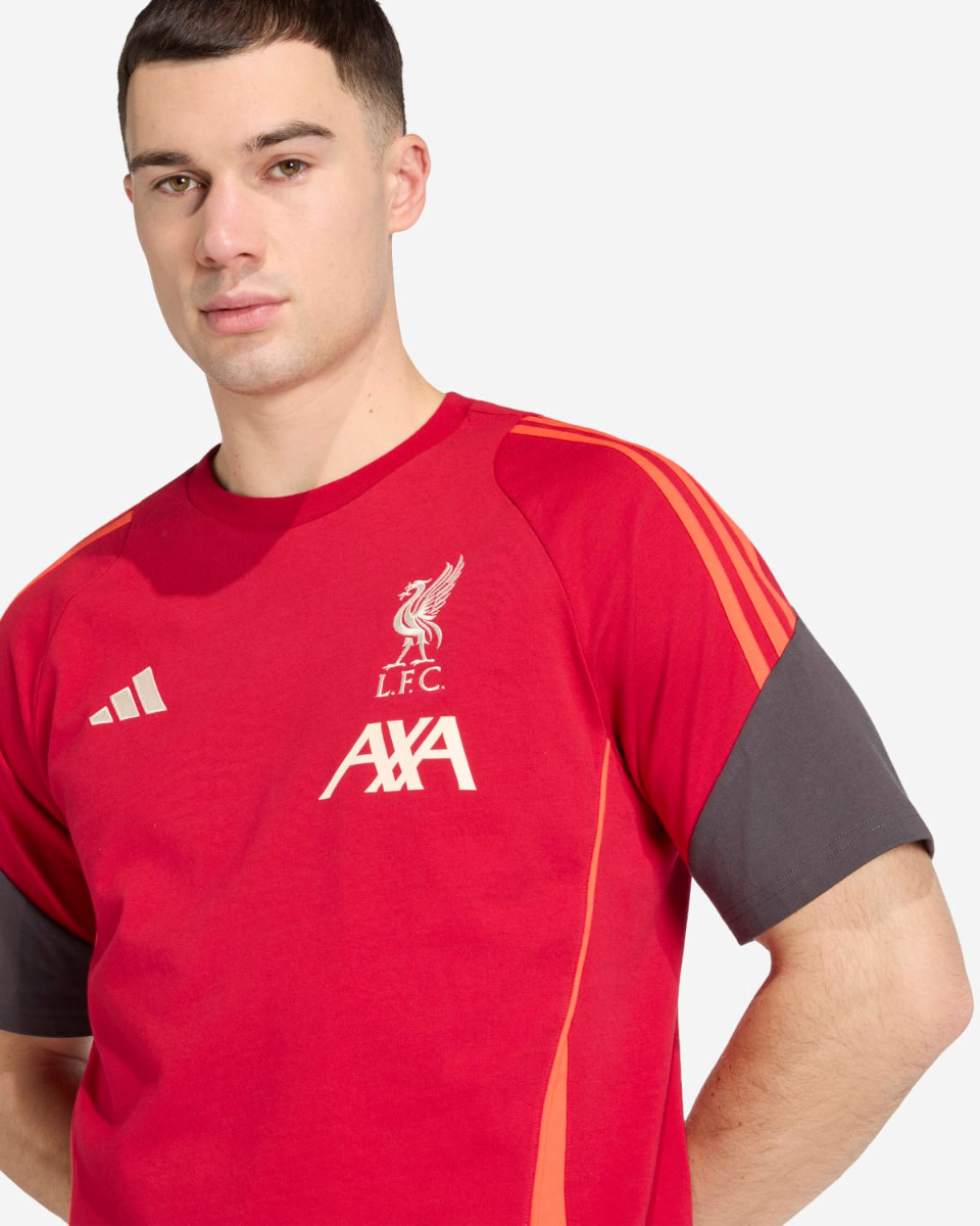 LFC adidas Mens 25/26 Training Tee Red - Image 4