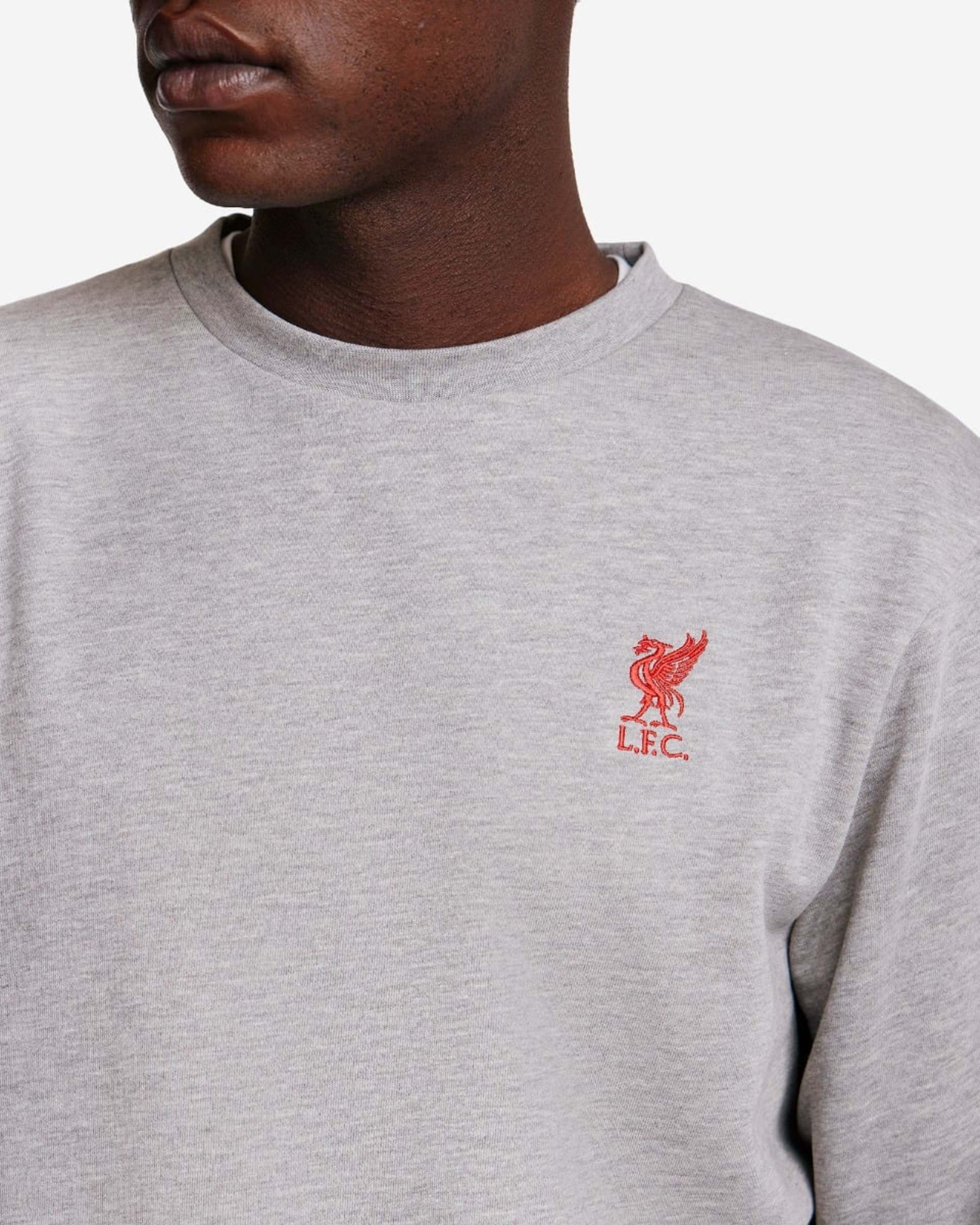 เสื้อสเวตเตอร์คอครูวบุรุษ LFC สีเทา มาร์ล - Image 2
