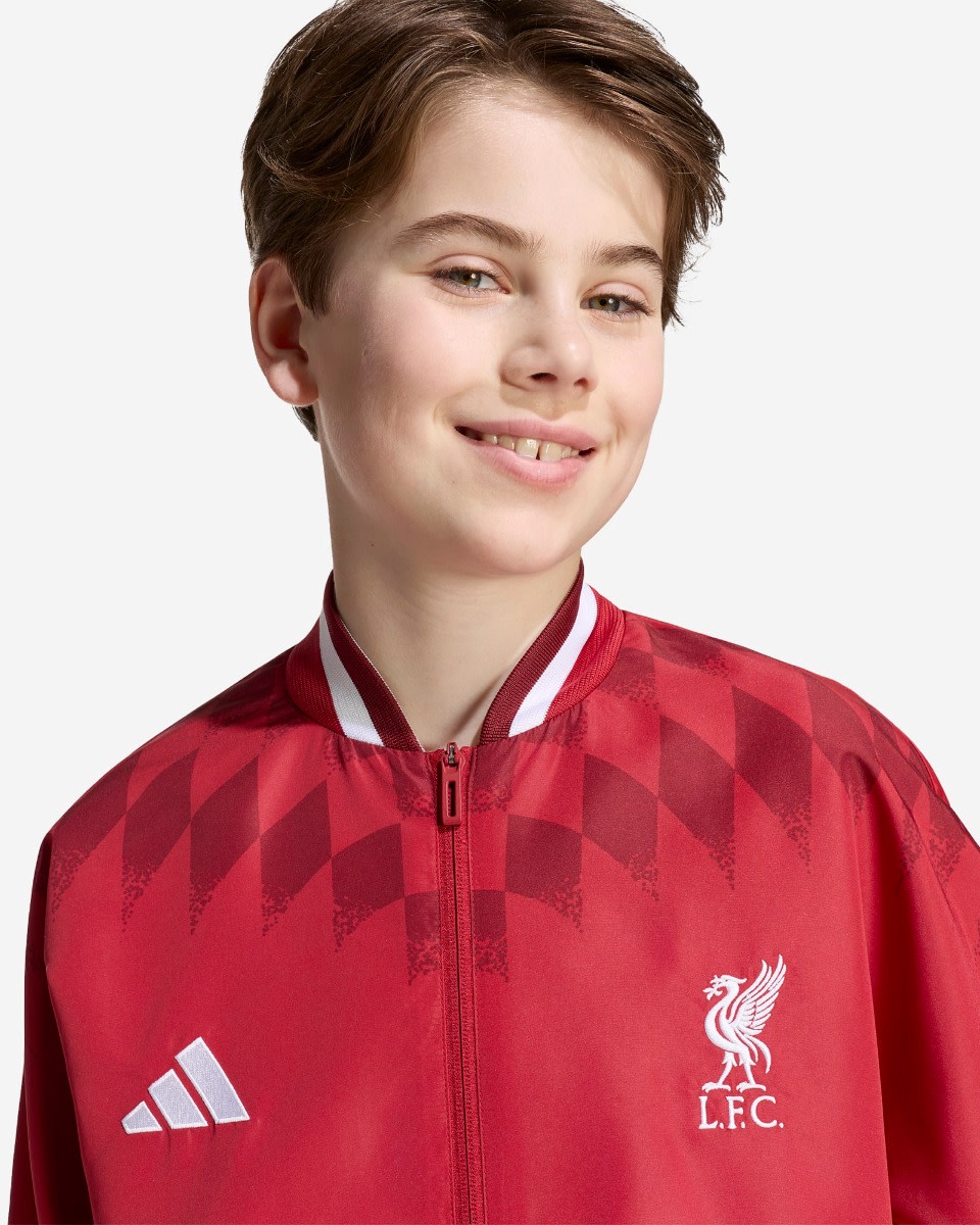 LFC アディダスユース 26/27 スタジアムトラックトップアクティブマルーン - Image 4
