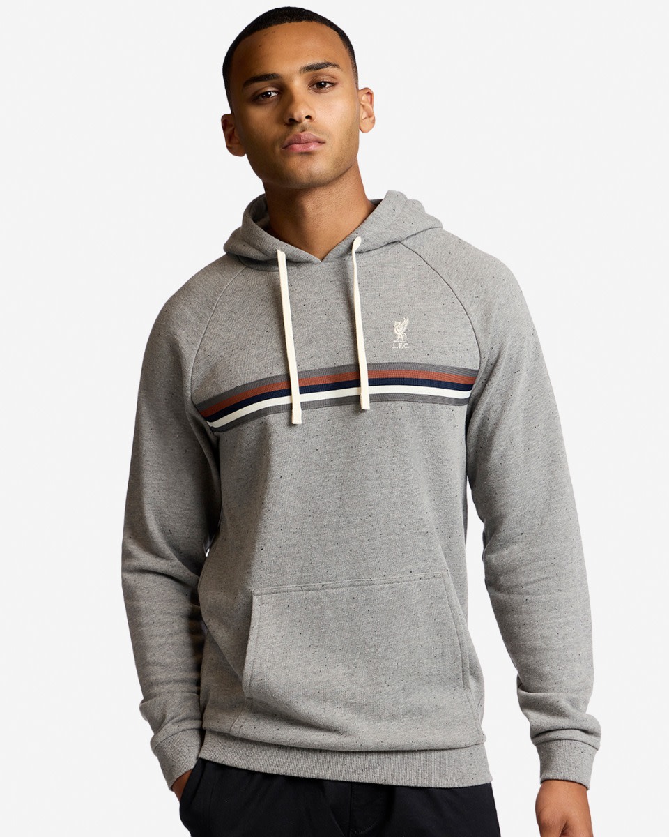 LFC Mens Tape Hoody Grey - Image 1