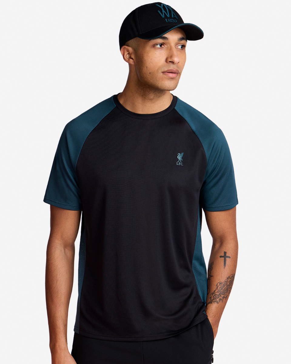 LFC Mens Raglan Tee Black & Green - Image 1