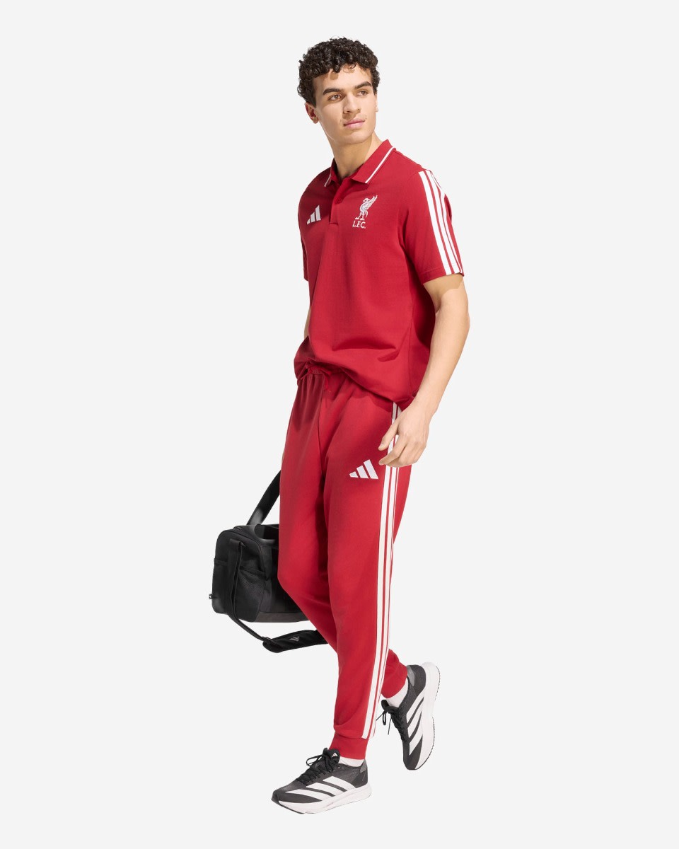 LFC adidas Adults 26/27 DNA Polo Active Maroon - Image 3