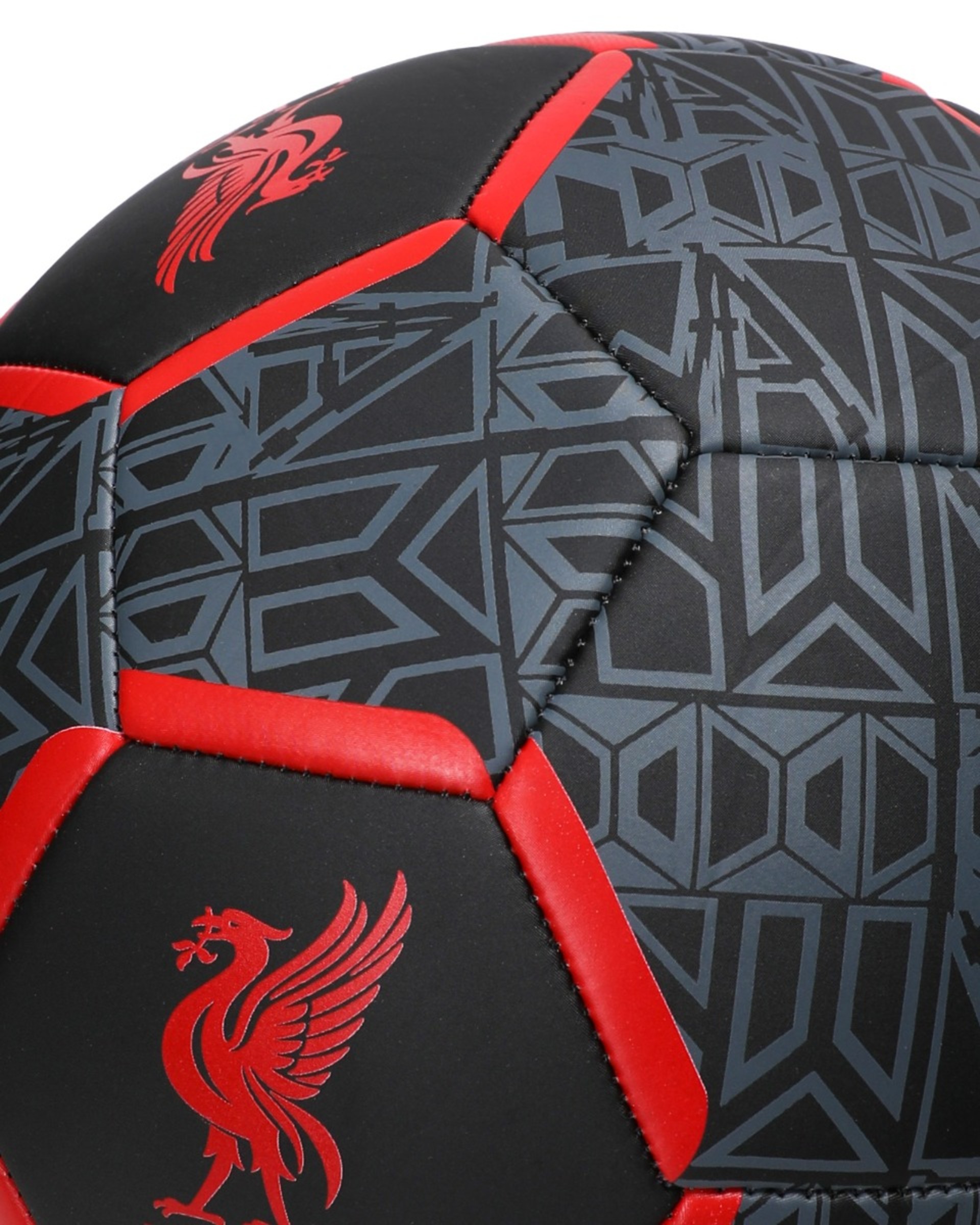 LFC ไซส์ 5 Geo ฟุตบอล สีดำและแดง - Image 2
