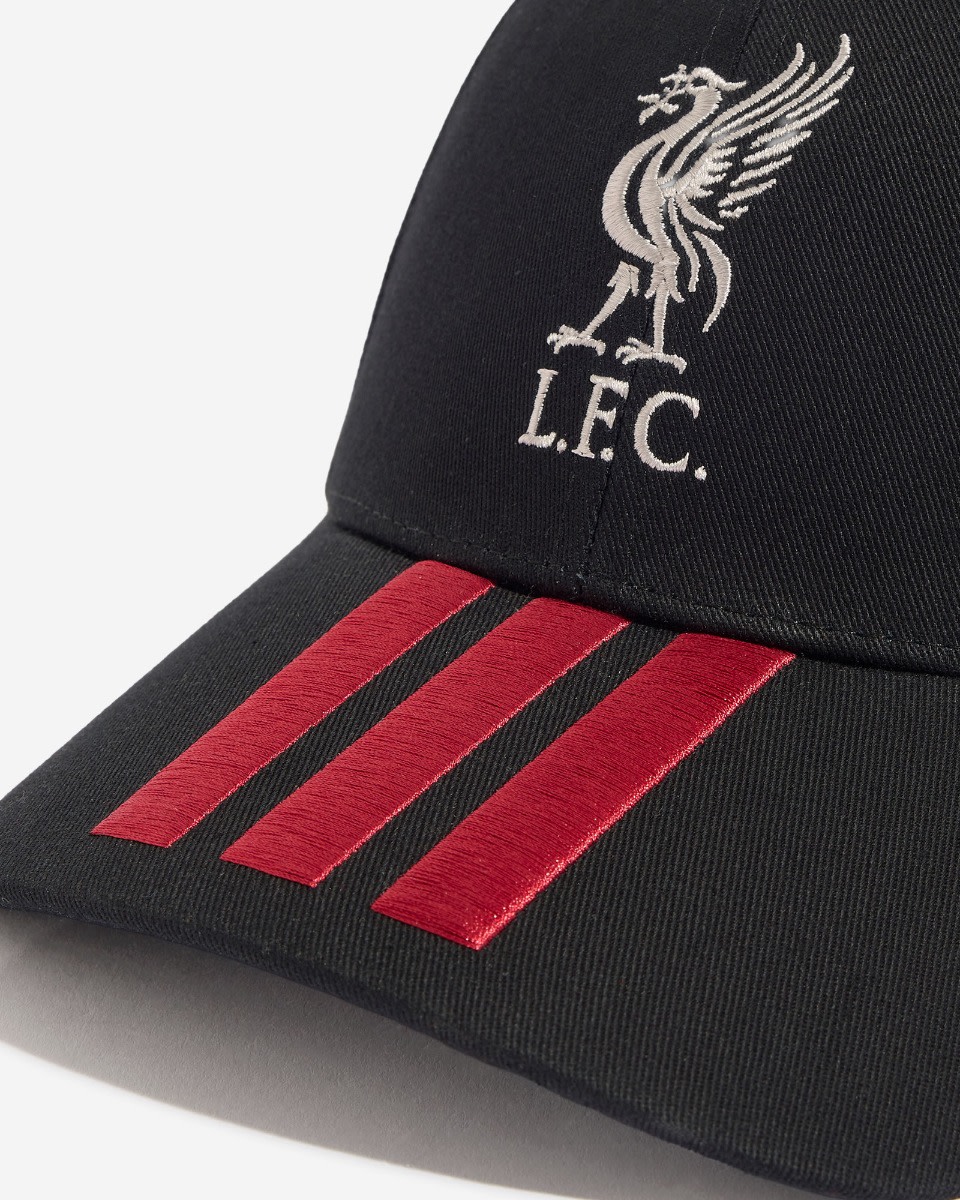 LFC adidas Adults Baseball Cap Black - Image 2