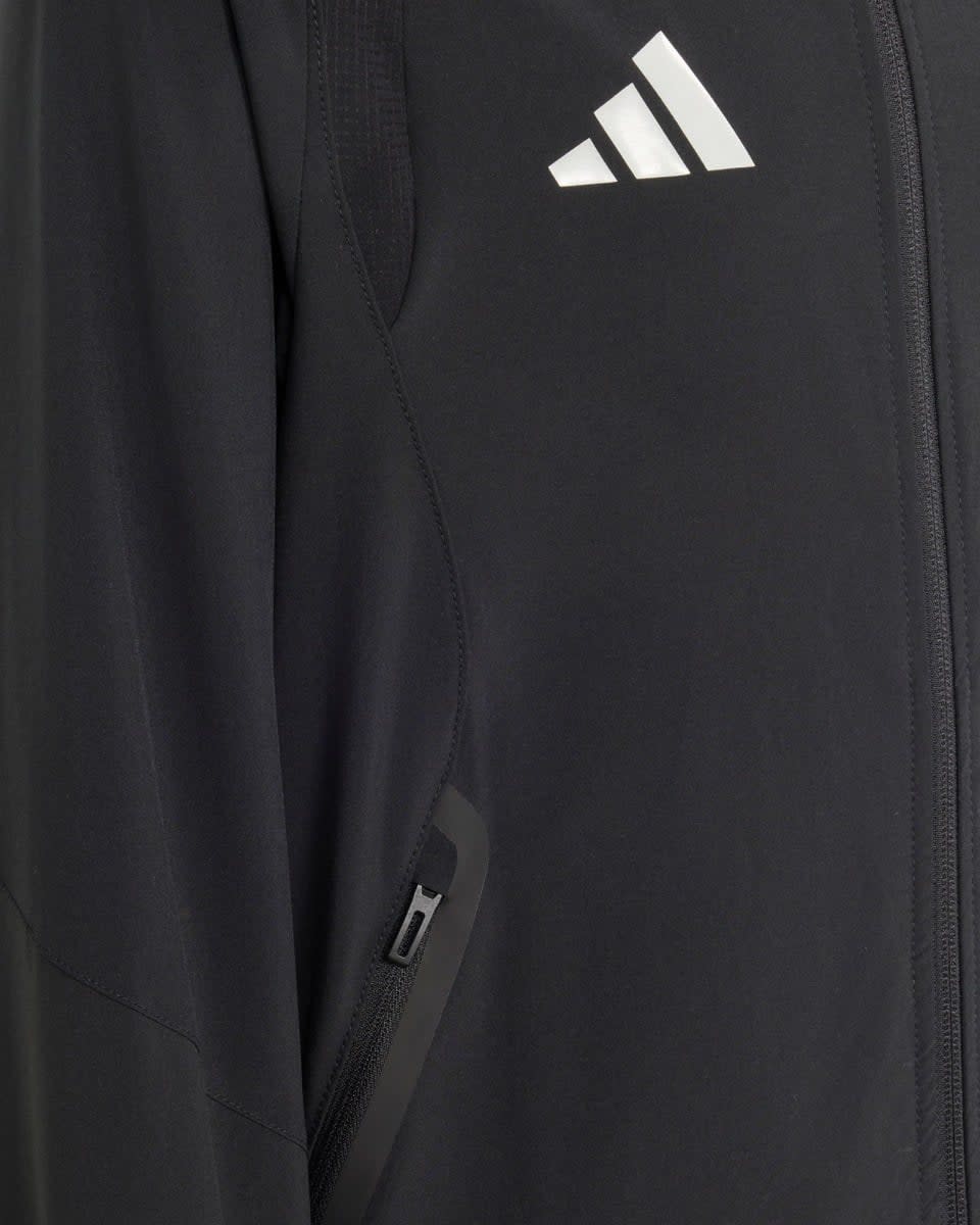 LFC adidas Tiro Travel Windjacke für Jugendliche mit durchgehendem Reißverschluss, Schwarz - Image 4