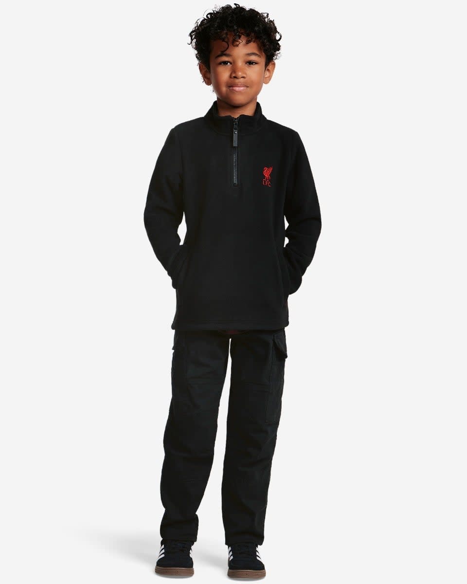 LFC Juniors Quarter Zip Fleece Black - Image 4