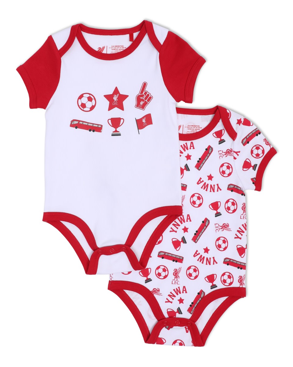 LFC Baby 2Pk Bodysuits Red - Image 1