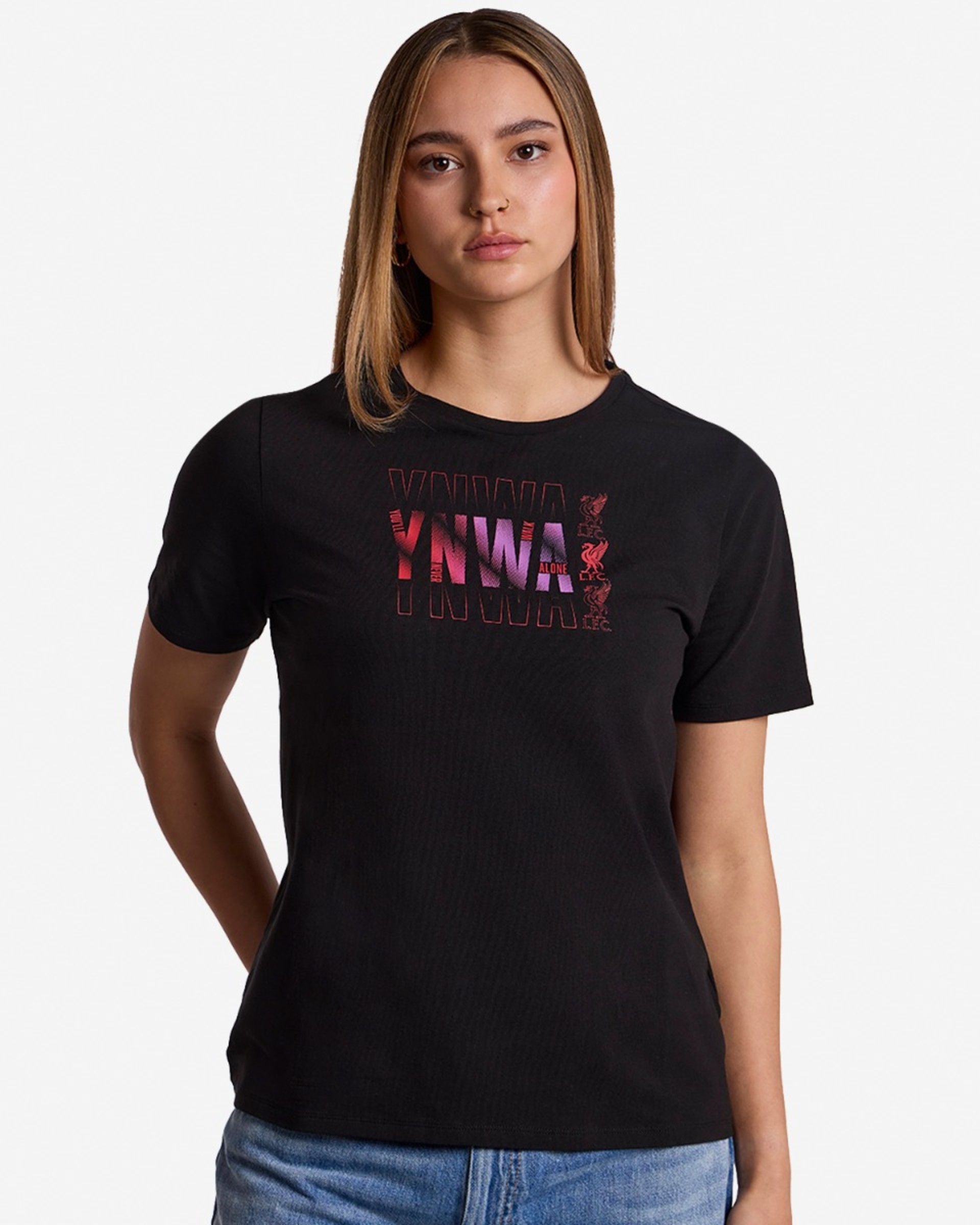Camiseta LFC YNWA Gradient para mujer, color negro - Image 1
