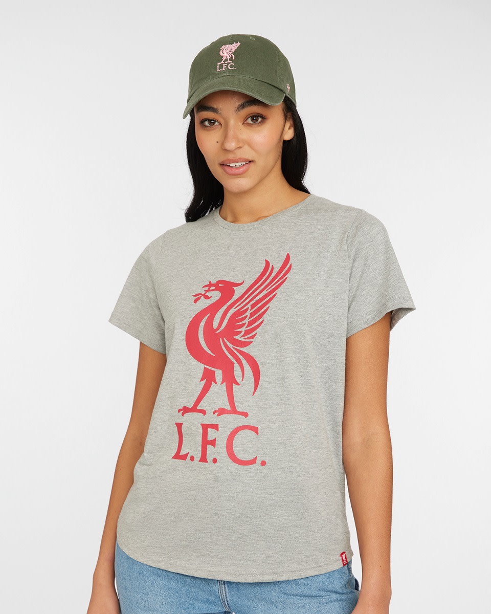 เสื้อยืดผู้หญิง LFC ลิเวอร์เบิร์ด สีเทา - Image 3