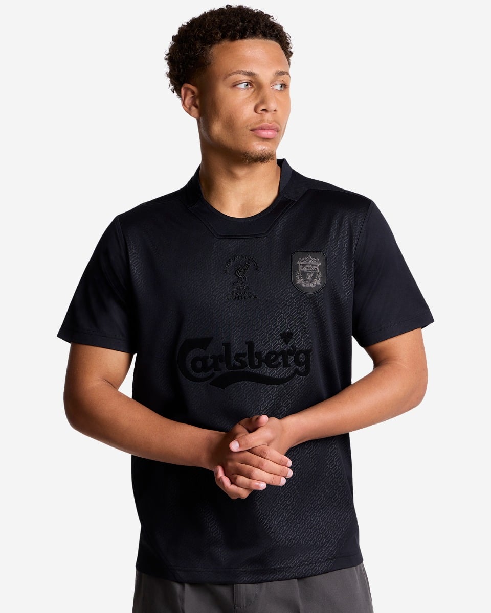 LFC Mens Retro Blackout Istanbul 2005 Shirt