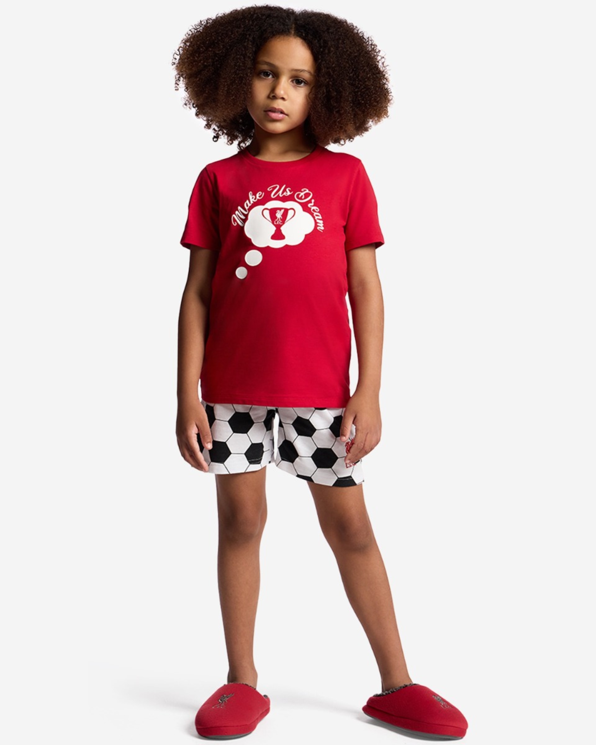 Ensemble de pyjamas courts LFC pour juniors, rouge - Image 1