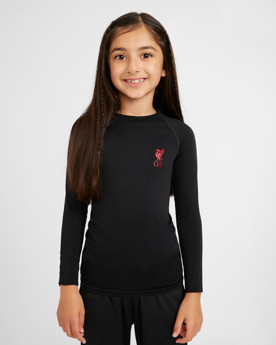 LFC Junior Long Sleeve Seamless Tee Black - Image 3