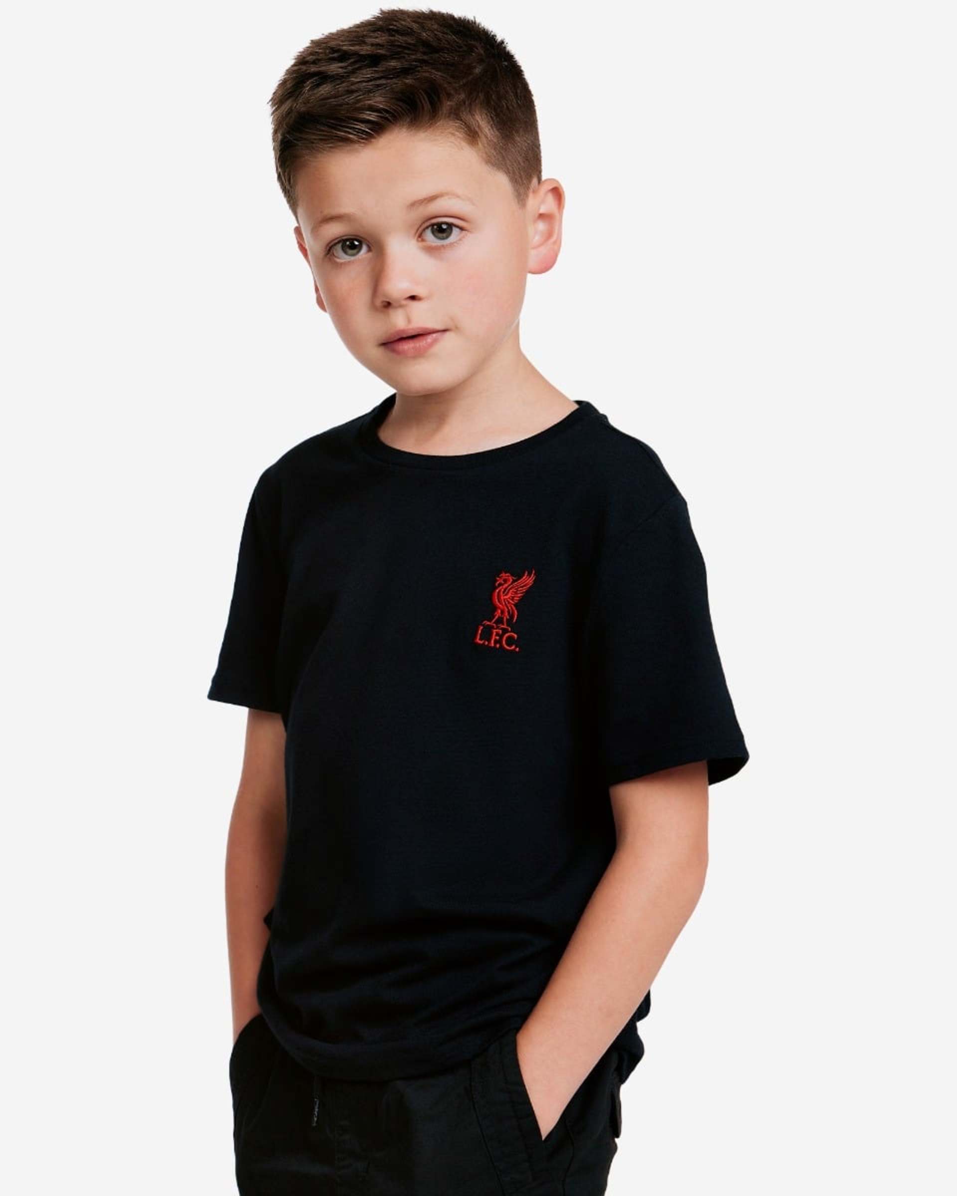 เสื้อยืดลิเวอร์เบิร์ด แอลเอฟซี จูเนียร์ส สีดำ - Image 1