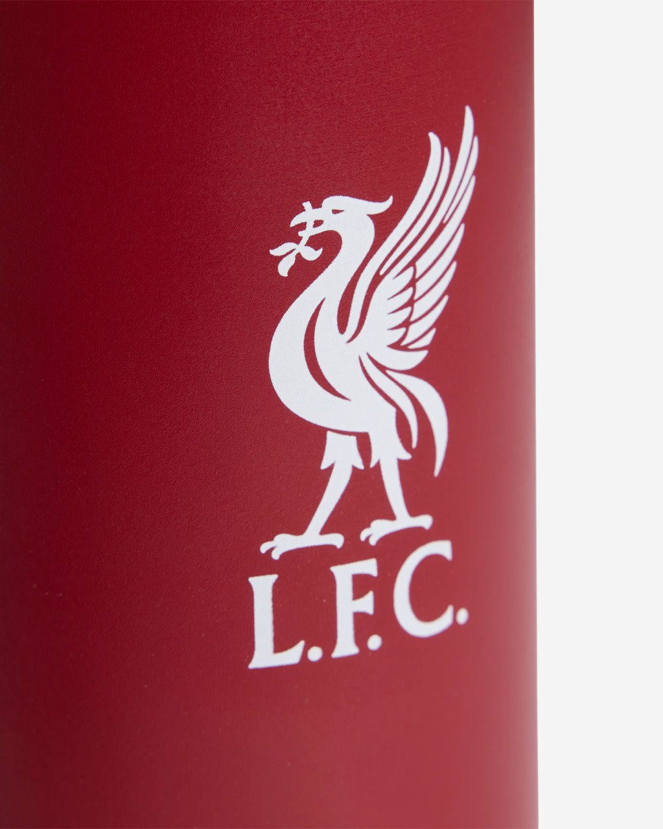LFC 阿迪达斯金属瓶活性栗色和白色 - Image 3