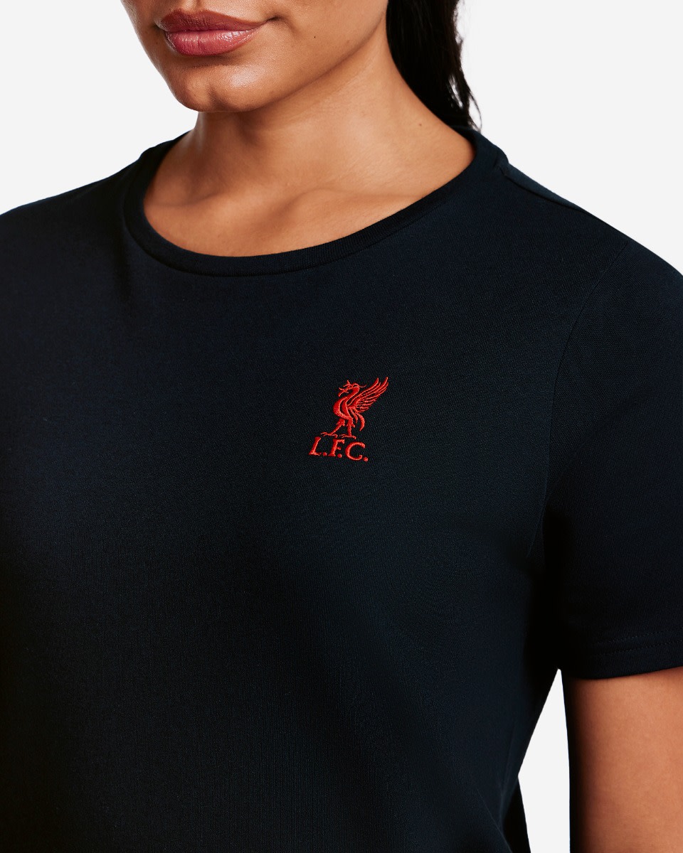 LFC Womens Liverbird Tee Black - Image 2