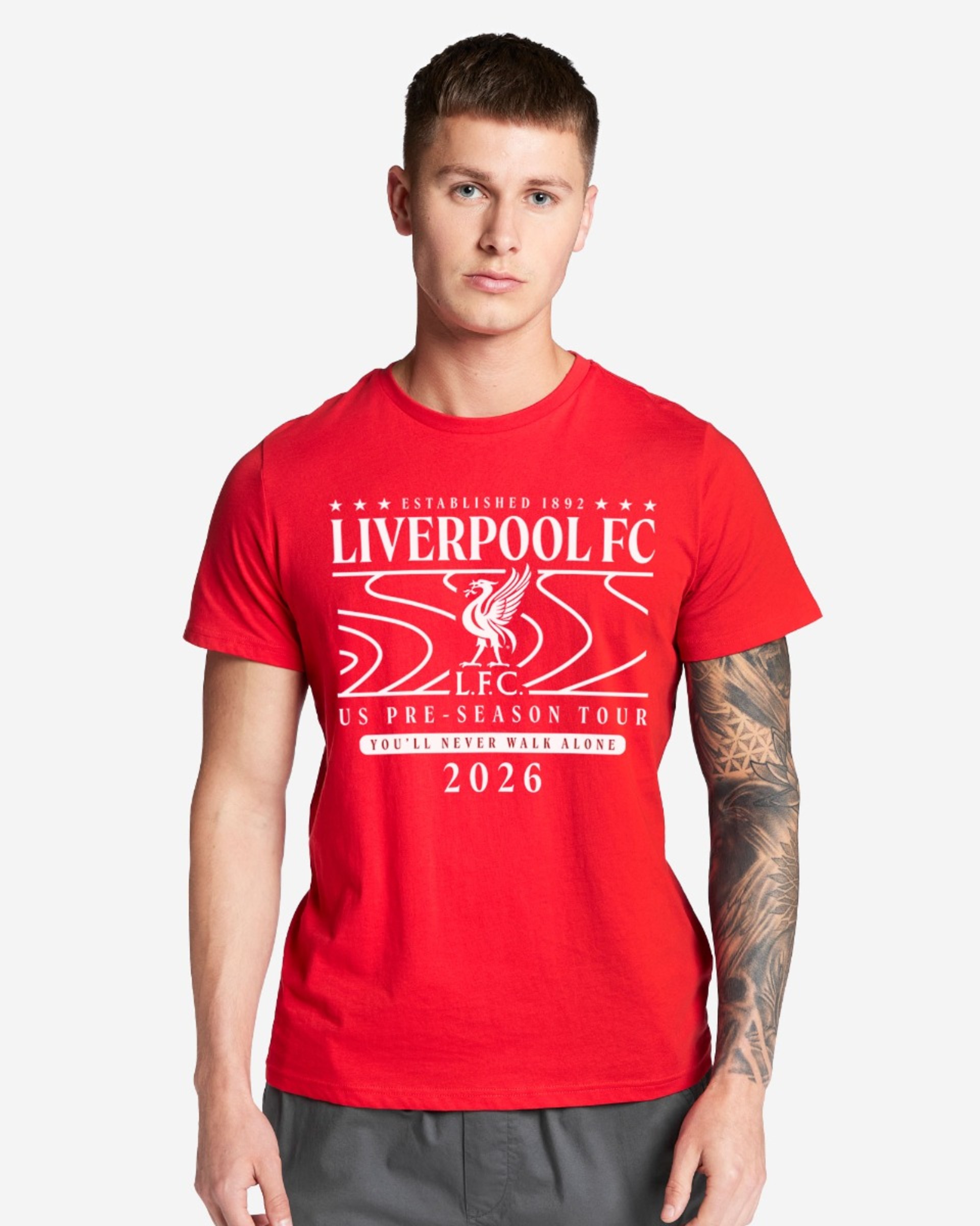 LFC Adults Pre Season Tour Tee Rød - Image 1