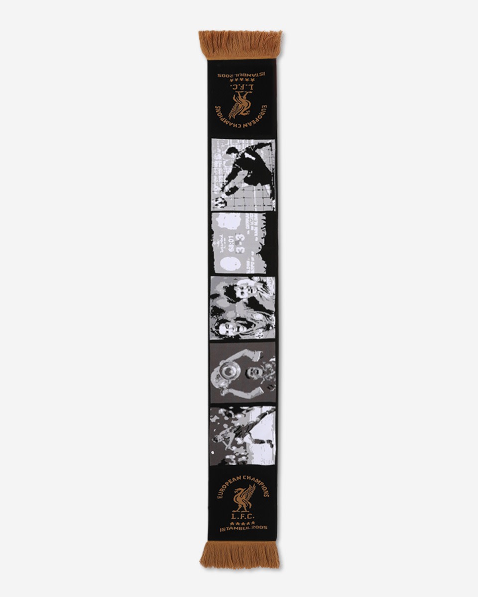 LFC Adults Istanbul 2005 Montage Scarf Black - Image 1