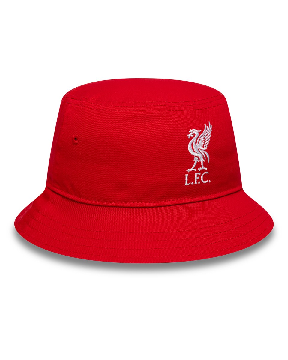 LFC New Era Liverpool CORE BUCKET Hat Red - Image 3