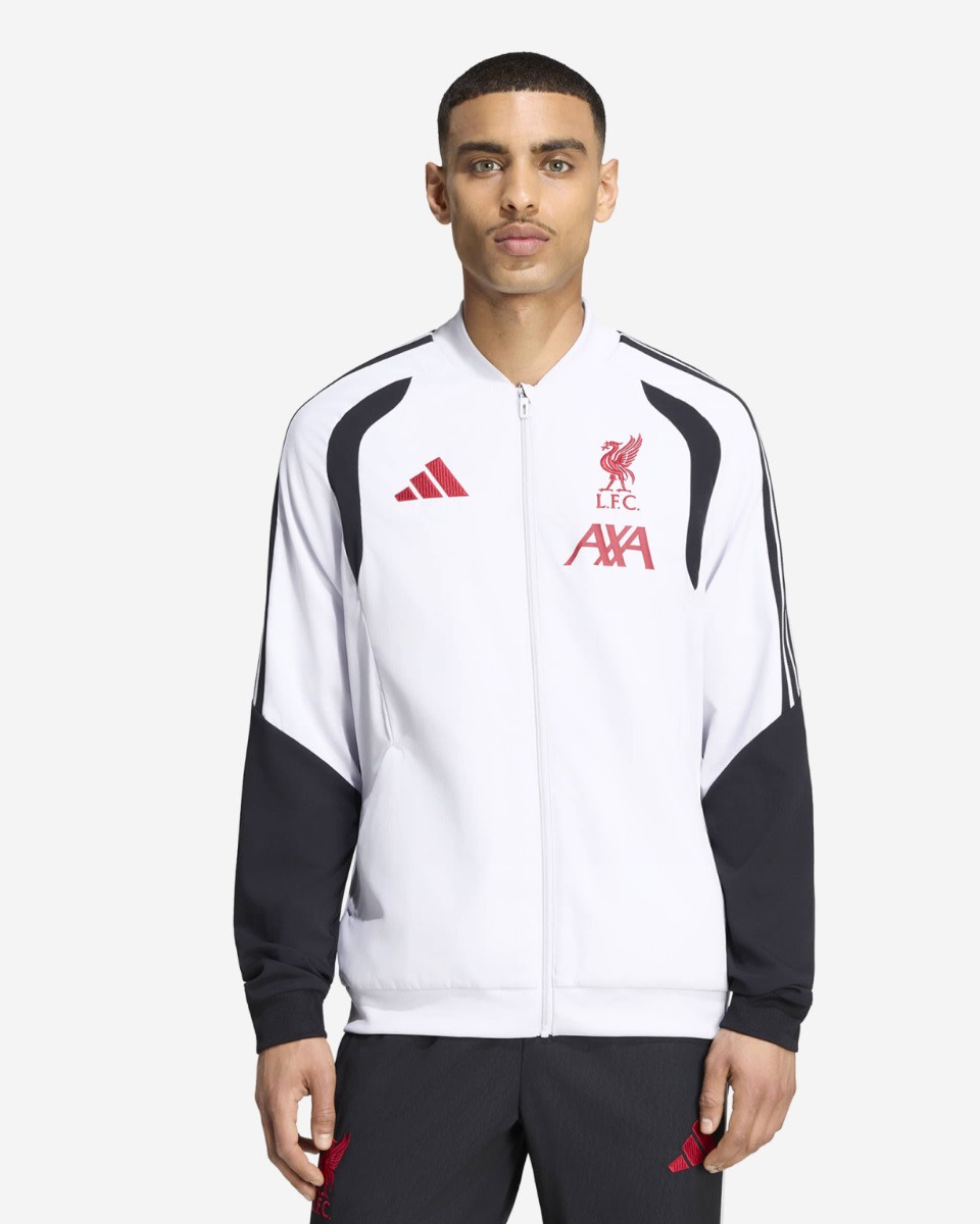 LFC adidas Mens 26/27 Tiro Presentation Jacket Dash Grey - Image 1
