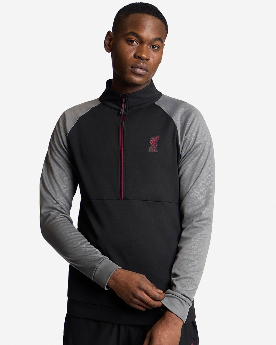 LFC Mens 1/2 Zip Tricot Top Black - Image 1
